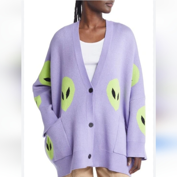 Dressed in lala alien cardigan size large xl - Picture 1 of 5